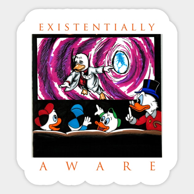 Existential Awareness Sticker by sapanaentertainment